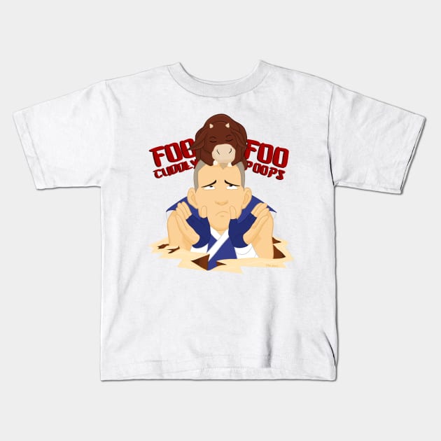 Avatar the Last Airbender Fan Art Sokka Foo Foo Cuddly Poops Kids T-Shirt by HofDraws